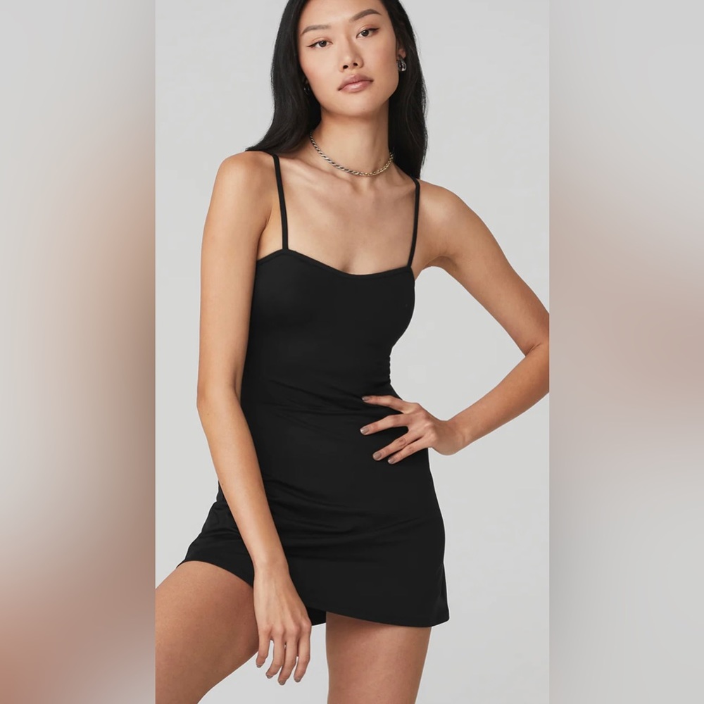 Alo Yoga | Alosoft Courtside Tennis Dress | Size Small | Black